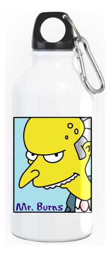 Termo Mr. Burns Simpson Botilito Botella Caramañola White