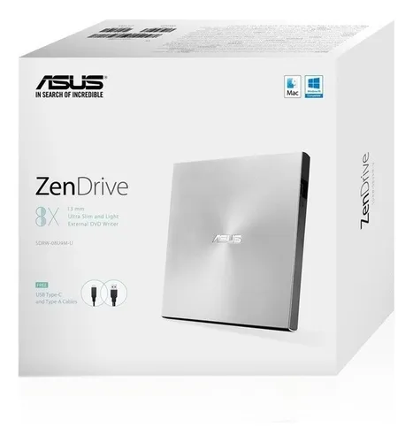 Grabadora Dvd Externa Asus Zendrive Usb 8x 24x