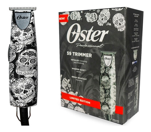 Patillera Profesional Oster Trimmer 59-84 Finisher Calavera