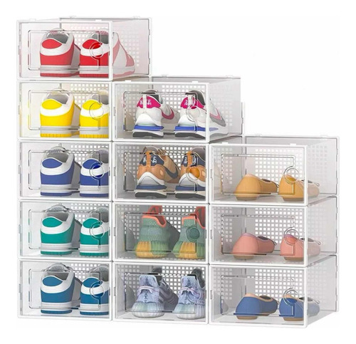 Caja Organizador De Zapatos Set X3 Unidade Apilables Firmes