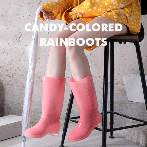 Botas Lluvia Impermeables Y Botas Lluvia Altas Mujeres