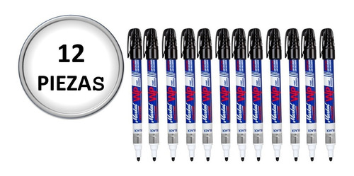 12 Marcadores Wp Proline Negro