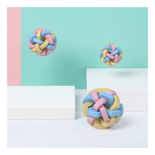 Pelota De Goma Hinchable Colorida Con Campana, Pelotas M
