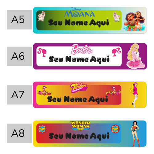 Novidade 40 Etiquetas Termocolante Uniforme Escolar Infantil