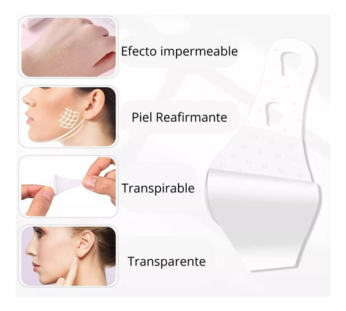 40 Unids Parches Adhesivo Cinta Estiramiento Facial Forma V