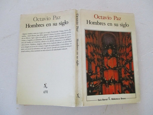Hombres En Su Siglo - Octavio Paz - Ed. Sudamericana Planeta