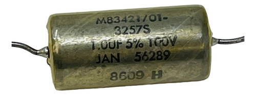 M83421/01-3257s Capacitor 100 V, 1 Uf New Old Stock Nos Ccg