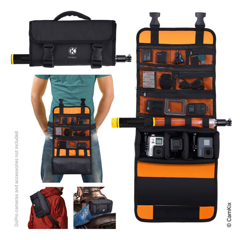 Bolsa Enrollable Correa Para Cintura Hombro Gopro Hero