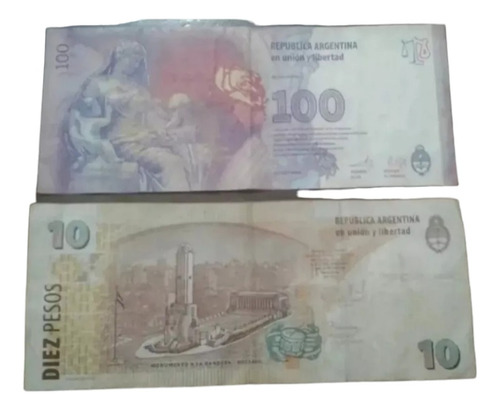 10 Y 100 Pesos De Reposición Con Error De Margen