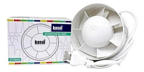 Kit Indoor Timer Analogo + Extractor 125mm Kasvi