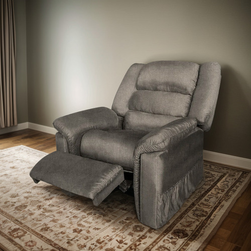 Reposet Elara Lino Gris Mueble Sala Sofa Sillon Plaza