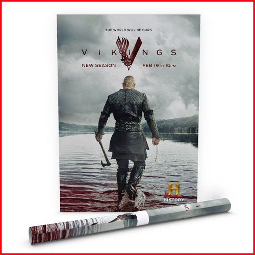 Poster Serie Vikingos History Channel #12 - 40x60cm