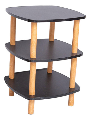 Mesa Auxiliar Pequeña Para Sofá,mesa Para Bebidas De Negro