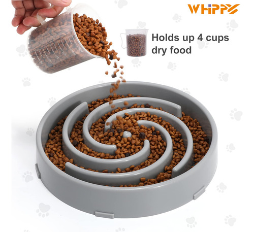 Cuenco Para Perros Slow Feeder Whippy, Grande, Para Perros G