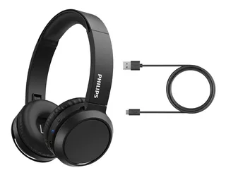 Audífonos Inalámbricos Philips Bass Tah4205 On-ear Negro