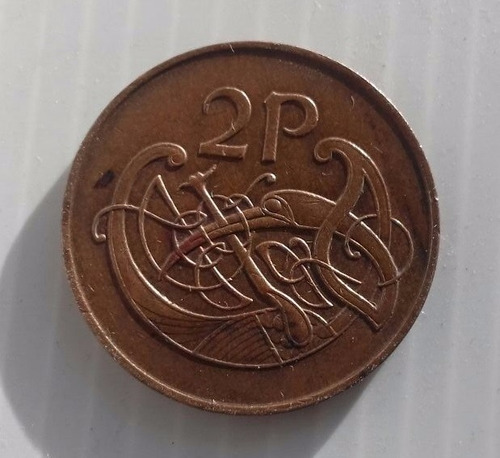 Irlanda 2 Pence 1975 Republica Moneda De Bronce Km#21