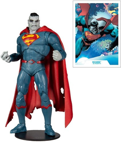 Imagen 9 de 11 de Mcfarlane Figura Superman Bizarro Articulada Dc Superman Multiverso Escala 18cm Original