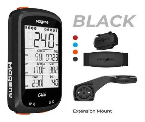 Gps Magene C406 + Monitor Cardíaco + Sensor De Cadência Bike