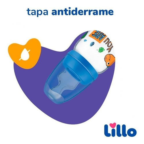 Imagen 5 de 7 de Mamadera Tetina Anatomica Lillo Magia 240ml +6 Meses