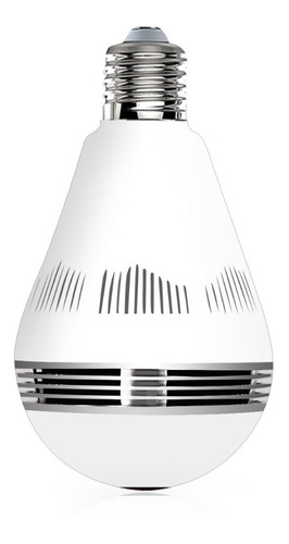 Imagem 1 de 5 de Camera Ip Seguraca Lampada Vr 360 Panoramica C/visão Noturna