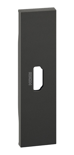 Cubre Tecla 1 Modulo Hdmi Negro Living Now Bticino