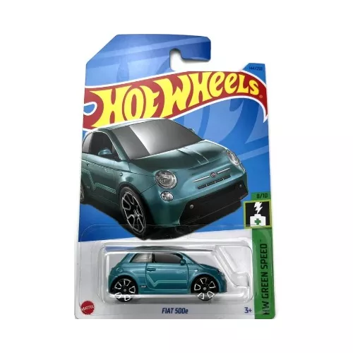 Hot Wheels Fiat 500e Verde Green Speed 2023