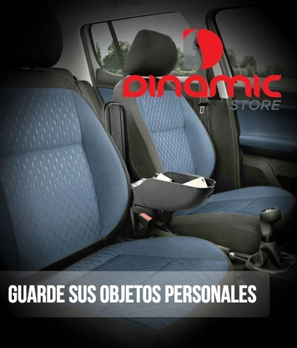 Imagen 8 de 10 de Consola Apoya Brazo Premium P/ Ford Ka Y Ford Ka Plus + Apoyabrazo Rebatible Con Porta Objetos Guantera