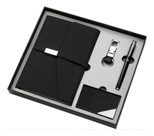 Set Ejecutivo Libreta Pluma Tarjetero Llavero Hombre Regalo
