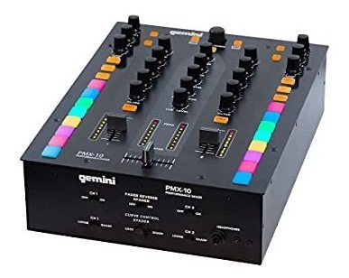 Gemini Pmx 10 2 Canal Audio Todo Uno Metal Profesional Dj