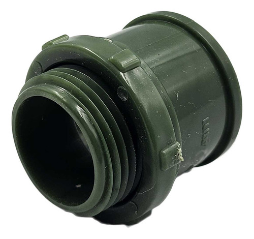 25 Pzs Conector C/ Rosca Conduit Pvc Pesado Verde 1 1/4 PuLG