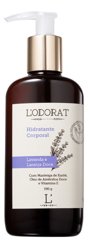 L'odorat Lavanda E Laranja Doce - Hidratante Corporal 190g