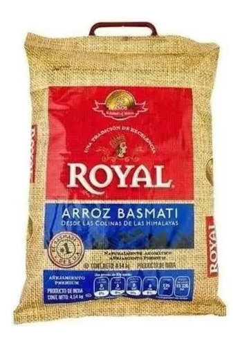 Arroz Basmati Royal Sin Gluten Premium Desde Himalaya 4.5 Kg