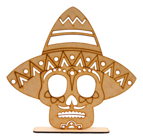 Kit 4 Caretas Figuras De Calaveras Día De Muertos Halloween
