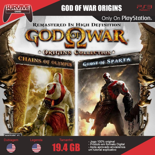 God Of War Origins Collection Ps3 Codigo Psn Envio Imediato