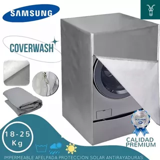 Lona Cubre Lavasecadora Frontal Samsung 18 A 25kg Pedestal