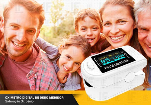 Oximetro Digital De Dedo Medidor De Saturação De Oxigênio