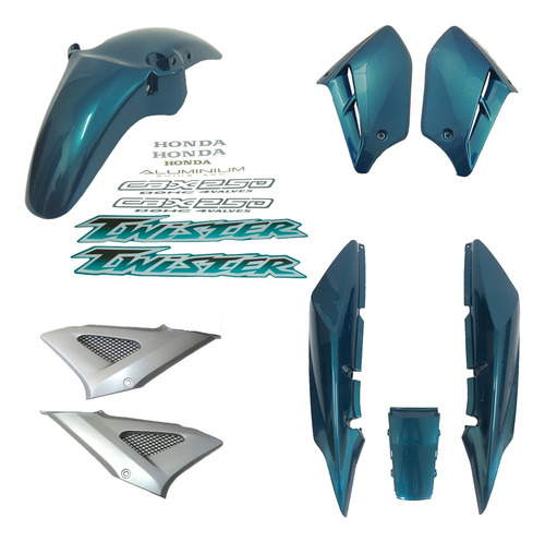 Carenagem Twister Kit Completo Preto 01 A 08