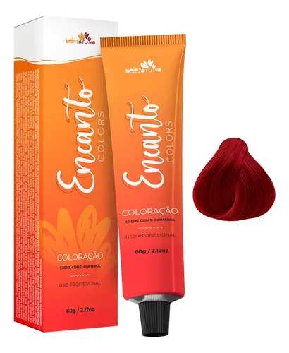 Coloração Encanto Colors 7.66 Louro Médio Vermelho Inten 60g Tom Louro Médio Vermelho Intenso
