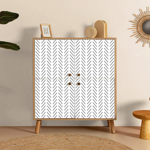 Papel Pintado Erfoni Para Pelar Y Pegar En Blanco Y Negro, M
