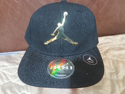 Gorra Jordan Infantil Original Negro S Geométrico