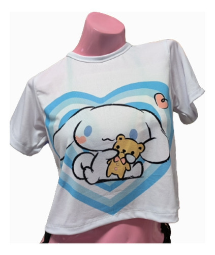 Croptop Cinnamoroll Corazón Sanrio Unisex 