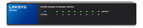 Conmutador Ethernet Gigabit De 8 Puertos Linksys Se3008 Negr