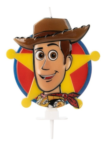 Vela Woody Toy Story - Para Aniversário, Bolo E Festa