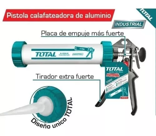 TOTALTOOLS Aplicador Calafatera Tipo Esqueleto Para Silicona 9puLG Total