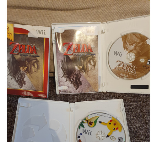 Jogo Zelda Twilight Princess E Pokepark 2 P/ Nintendo Wii