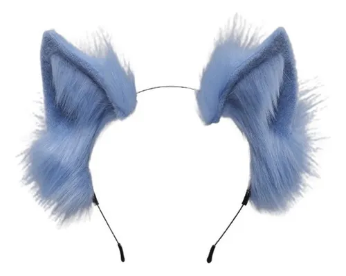 Diadema De Orejas De Lobo O Zorro Hecha A Mano Con Piel Sintética – Accesorio De Disfraz Para Halloween, Cosplay, Navidad Y Fiestas Temáticas, Ajustable Y Con Estructura Metálica