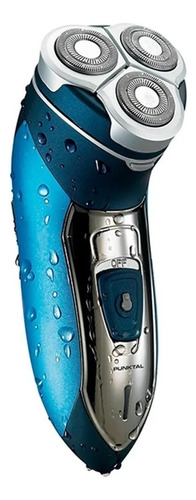 Maquina De Afeitar 3 Cabezales Punktal Color Azul Petróleo