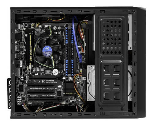 Imagen 10 de 10 de Gabinete Pc Mini Sentey Slim Fuente 450w Usb Y Audio Fan 8x8 M-atx Low Profile