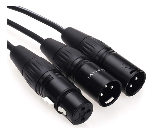 Nanyi Xlr Splitter Cable De Micrfono 2xlr Macho A Xlr Hembra