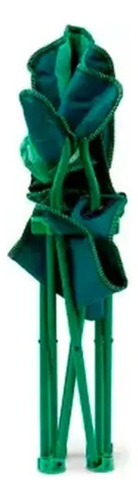Silla Infantil Plegable Campvalley Dinosaurio Con Portavasos Color Verde